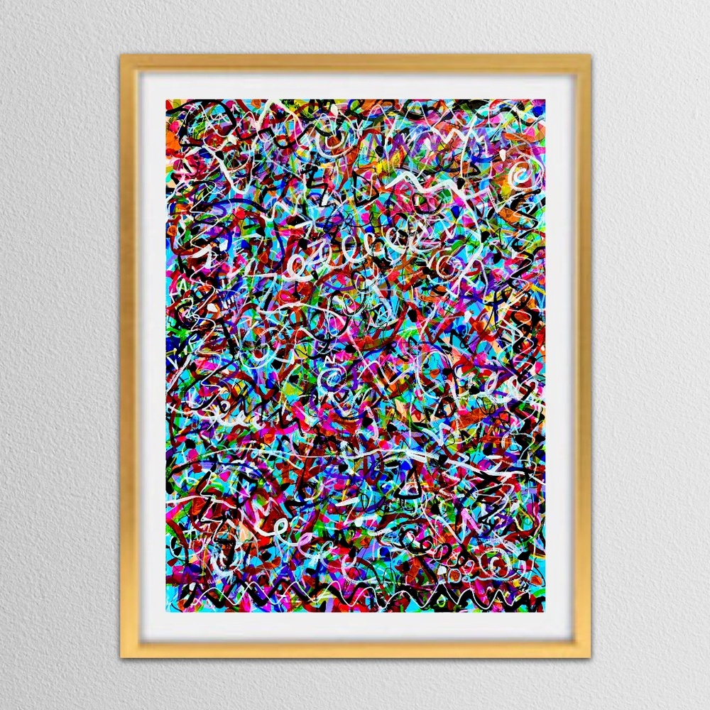 One Of A Kind Original Colorful Abstract Painting